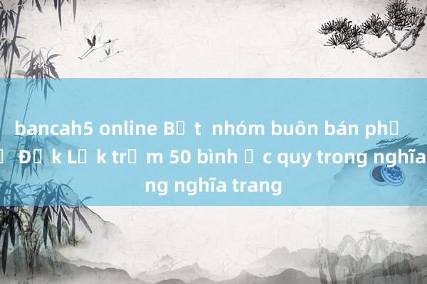 bancah5 online Bắt  nhóm buôn bán phế liệu ở Đắk Lắk trộm 50 bình ắc quy trong nghĩa trang